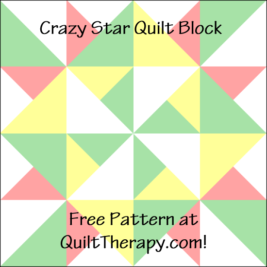 Star Power: Crazy Star Quilt Block & Crazy Star Variation Quilt Block ...