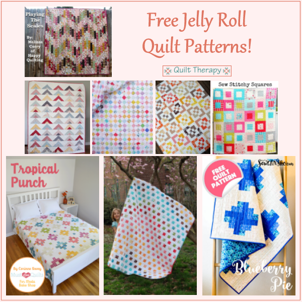 Wonderful Wednesday! Free Jelly Roll Quilt Patterns! – Quilt Therapy