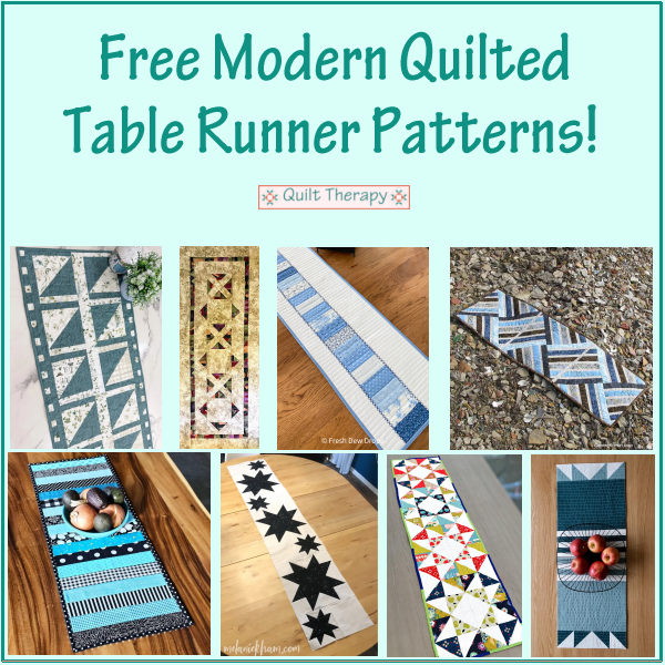 Thankful Thursday! Free Modern Quilted Table Runner Patterns! – Quilt ...